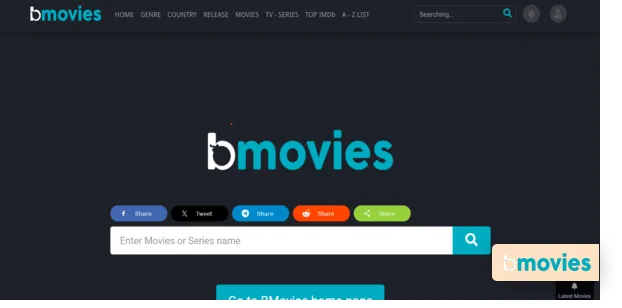 BMovies homepage