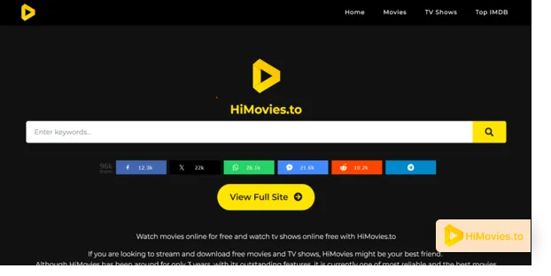 HiMovies homepage