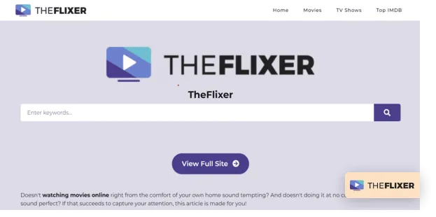 TheFlixer homepage