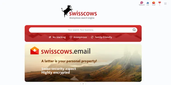 Swisscows homepage