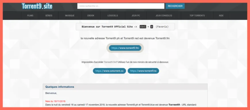 Torrent9-interface