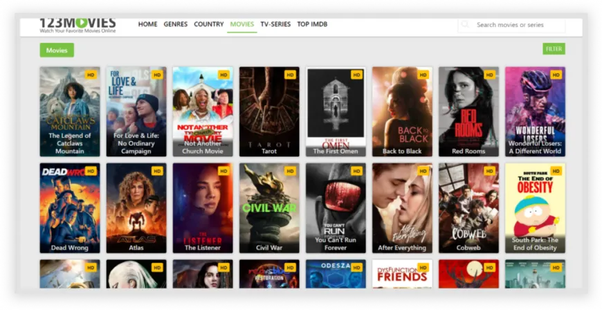 Top alternatives to 123movies - Quick list