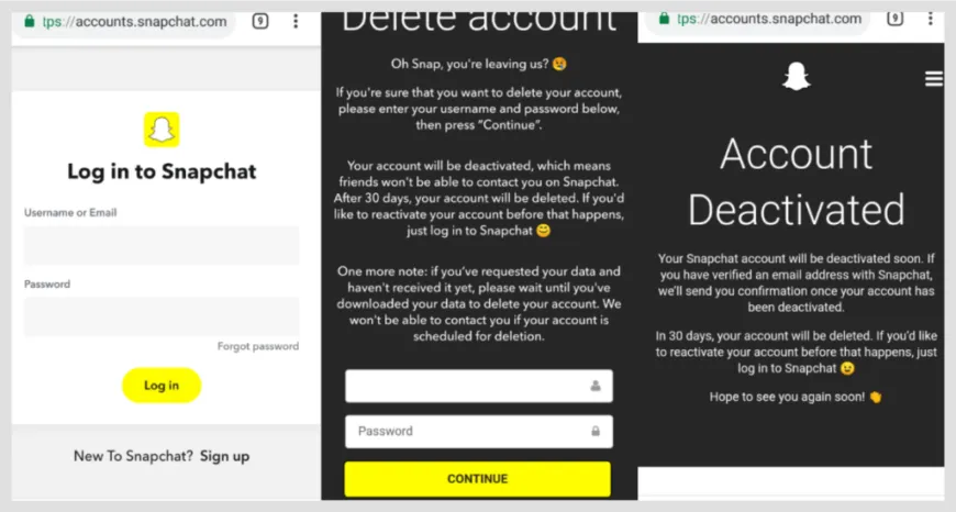 Deleting vs. deactivating Snapchat