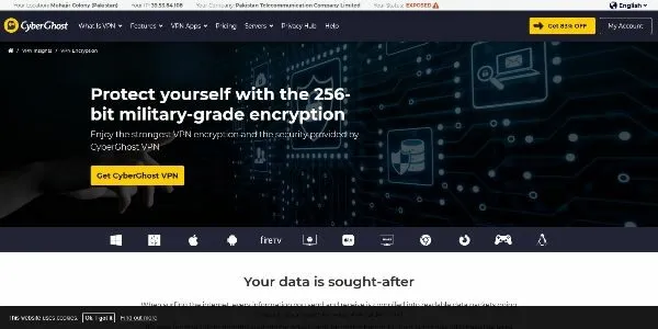 CyberGhost VPN Encryption