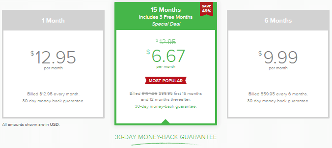 ExpressVPN pricing bit costly