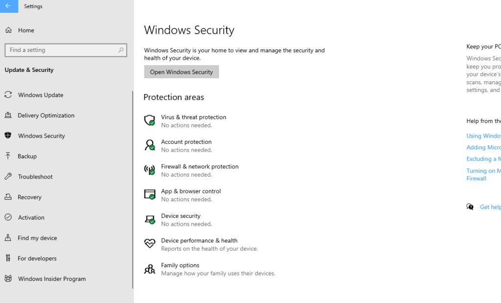 Microsoft Windows Security