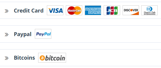 Supported payment methods