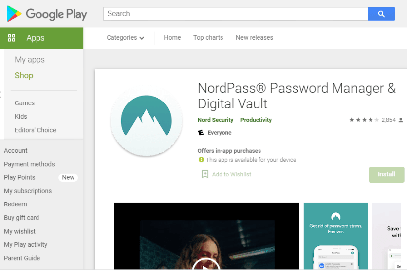 NordPass password manager screenshot 10